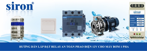 Cách lắp tủ điện điều khiển máy bơm 1 pha nước dùng phao điện 12V DC Cách lắp tủ điện điều khiển máy bơm 1 pha nước dùng phao điện 12V DC