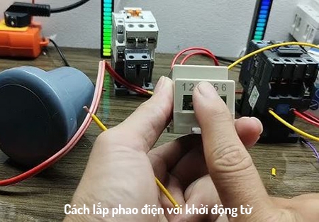 Sơ đồ cách lắp đặt phao điện chống cạn chống tràn sử dụng khởi động từ Sơ đồ cách lắp đặt phao điện chống cạn chống tràn sử dụng khởi động từ