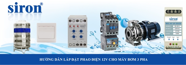 Công tắc bật cưỡng bức phao điện cho máy bơm nước 3 pha công suất cao Công tắc bật cưỡng bức phao điện cho máy bơm nước 3 pha công suất cao