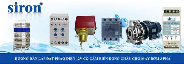 Cách lắp phao điện 12V DC an toàn chống mất pha cho máy bơm nước 3 pha Cách lắp phao điện 12V DC an toàn chống mất pha cho máy bơm nước 3 pha