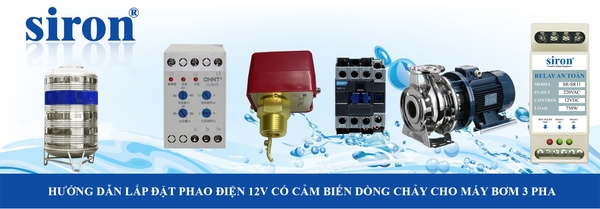Relay an toàn phao điện cảm biến dòng chảy chống cạn cho máy bơm 3 pha Relay an toàn phao điện cảm biến dòng chảy chống cạn cho máy bơm 3 pha