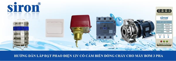 Cách đấu công tắc cho máy bơm tự động cảm biến dòng chảy máy bơm 3 pha Cách đấu công tắc cho máy bơm tự động cảm biến dòng chảy máy bơm 3 pha