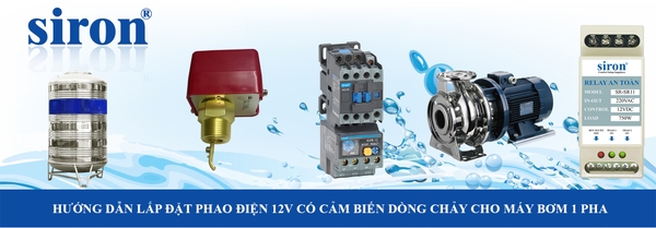 Cách lắp relay phao điện bồn chứa nước trên mái có cảm biến dòng chảy Cách lắp relay phao điện bồn chứa nước trên mái có cảm biến dòng chảy