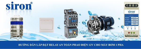 Tủ tự động điều khiển máy bơm nước dùng nguồn phao điện 12V an toàn Tủ tự động điều khiển máy bơm nước dùng nguồn phao điện 12V an toàn