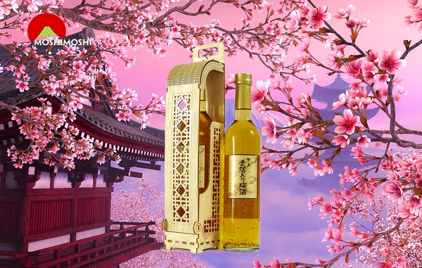 Rượu mơ vảy vàng Nhật Bản, món quà tuyệt vời biếu Tết 2020