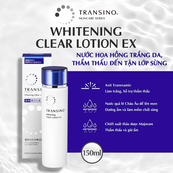 Mỹ phẩm Nhật Bản nước hoa hồng Transino Whitening Clear Lotion EX
