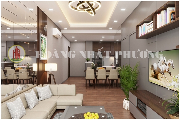 THIẾT KẾ NỘI THẤT CĂN HỘ SAIGON SOUTH RESIDENCES (76M2) 2 PN