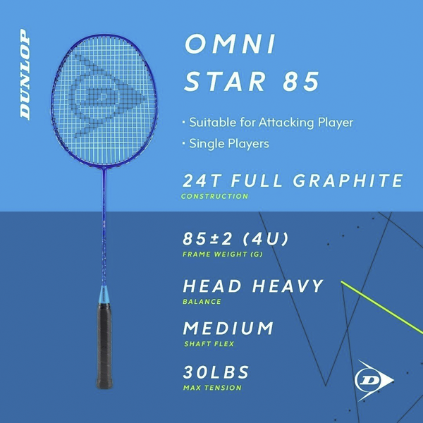 Vợt cầu lông Dunlop OMNI - STAR 85 ( VỢT TẤN CÔNG )