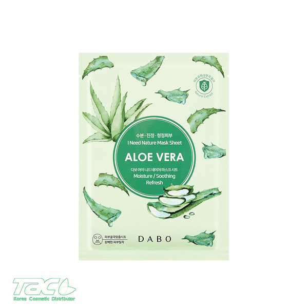 Bộ 10 miếng đắp Mặt nạ Tinh chất Lô hội Cao cấp – DABO I NEED NATURE ALOEVERA