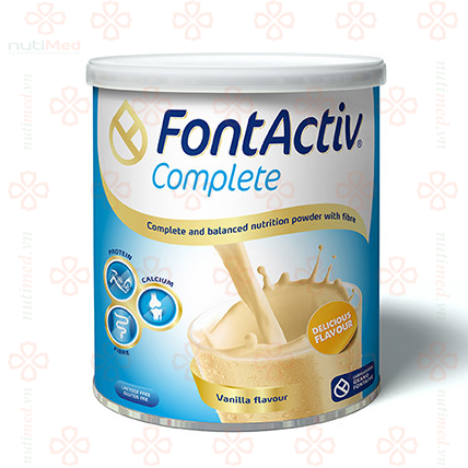 Sữa bột FontActiv® Complete 400g - Sữa cho người ốm yếu, mệt mỏi- hỗ trợ tới 30k phí vận chuyển cho đơn hàng từ 5 hộp trở lên