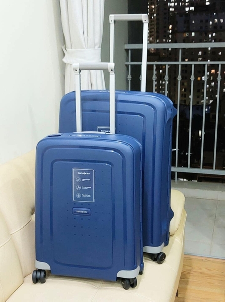 VALI SAMSONITE S'CURE SPINNER 75/28 SIZE L DARK BLUE