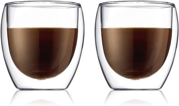 Bộ cốc thủy tinh Bodum Pavina Double Wall Thermo-Glasses 250ml lớp chịu  nhiệt