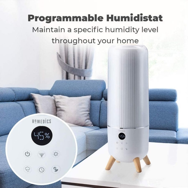 Máy tạo ẩm siêu âm khử khuẩn Total Comfort Deluxe Homedics UHECMTF91