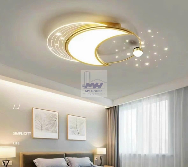 Đèn trần LED hình trăng sao