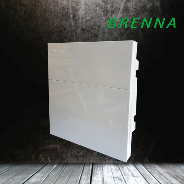 Tủ điện âm tường mặt phẳng 8/12 Brenna