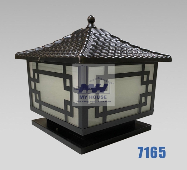 Đèn Trụ Cổng Đen