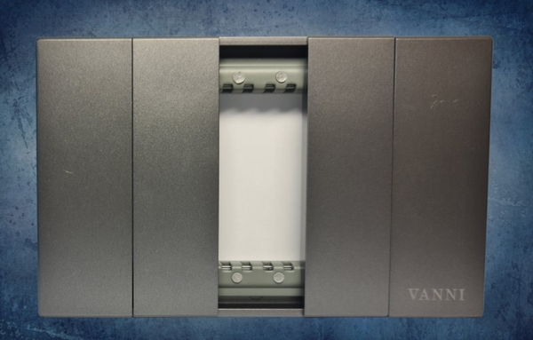 Mặt 1 lỗ cỡ nhỏ Vanni xám,