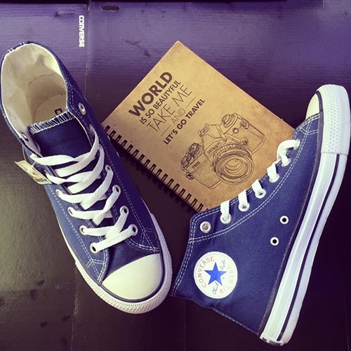 converse xanh navy