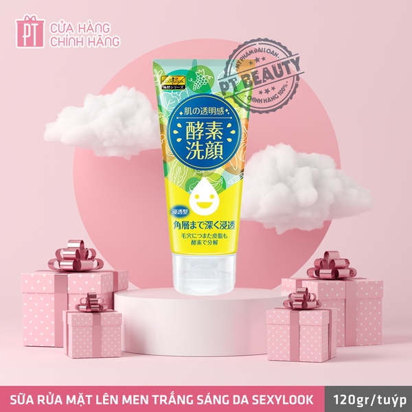 Sữa Rửa Mặt Lên Men Tự Nhiên Trắng Sáng Da Sexylook Enzyme Brightening Facial Cleanser 120g