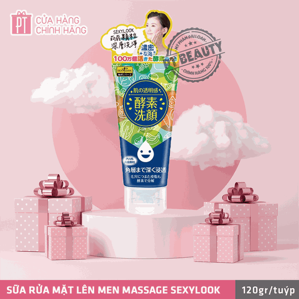 Sữa Rửa Mặt Lên Men Có Hạt Massage Sexylook Enzyme Massaging Facial Cleanser 120g