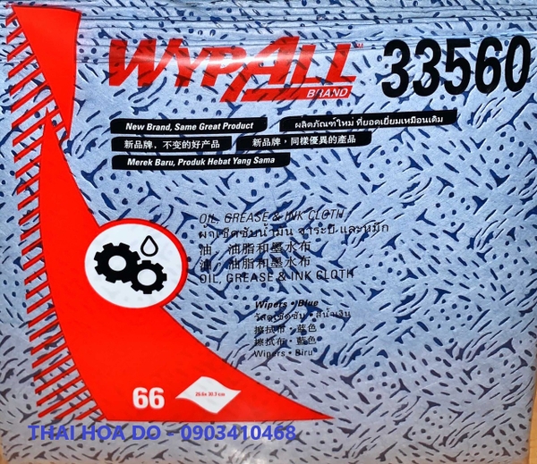 Wypall OIL GREASE 33560 C (tấm lau thấm dầu trong công nghiệp)