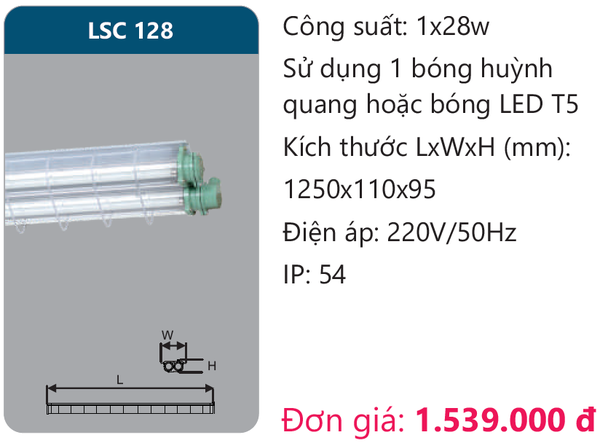 Đèn chống nổ Duhal LSC 128