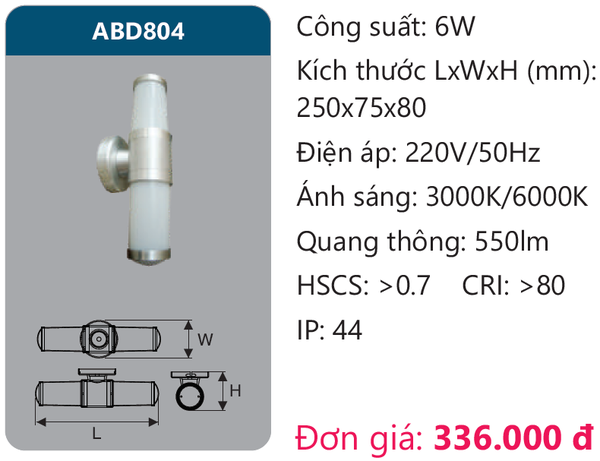 Đèn Led chiếu vách Duhal ABD804