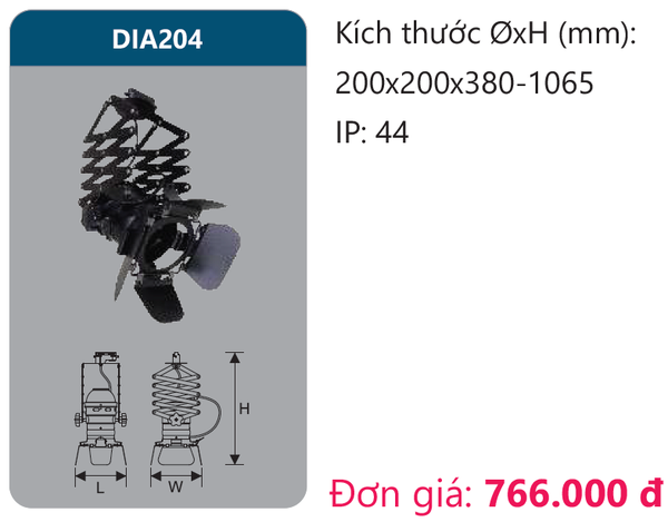 Đèn Led chiếu điểm thanh ray Duhal DIA204