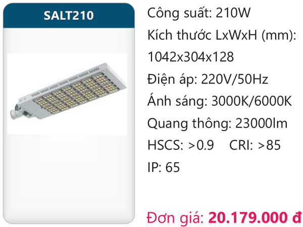 Đèn đường Led Duhal cao cấp SALT210