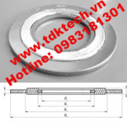 KÍCH THƯỚC GIOĂNG SPIRAL WOUND GASKET THEO TIÊU CHUẨN JIS