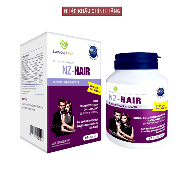 Viên uống mọc tóc ngăn rụng tóc NZ Hair ( Hộp 40 viên) NHÀ THUỐC VIETCARE84 Viên uống mọc tóc ngăn rụng tóc NZ Hair ( Hộp 40 viên) NHÀ THUỐC VIETCARE84