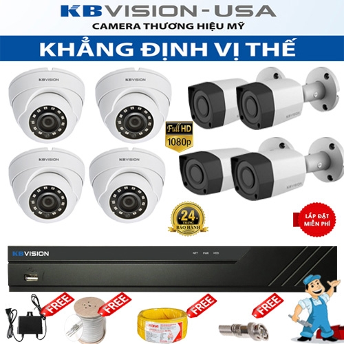 Káº¿t quáº£ hÃ¬nh áº£nh cho Bá» 8 camera kb vision KX-2012C4