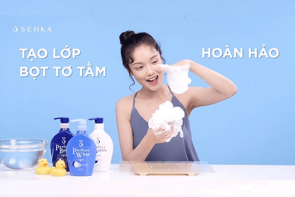 [TIP LÀM ĐẸP] Sử dụng đúng cách sữa tắm Senka Perfect Bubble