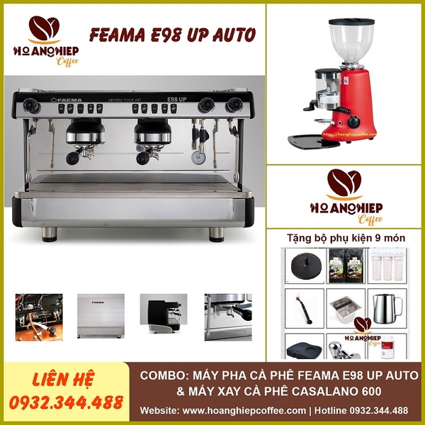 combo-may-pha-ca-phe-feama-e98-up-auto-va-may-xay-ca-phe-casalano-600