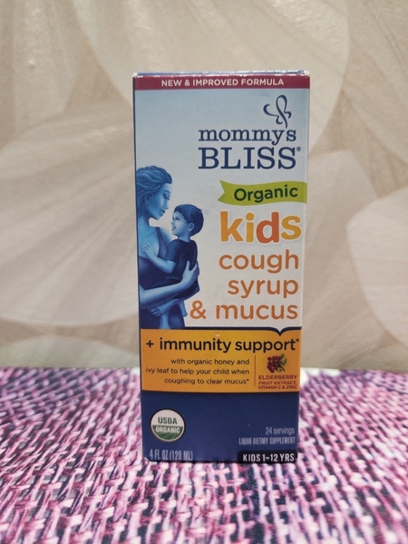 SIRO HỮU CƠ GIẢM HO VÀ TĂNG ĐỀ KHÁNG KIDS COUGH SYRUP & MUCUS MOMMY'S BLISS