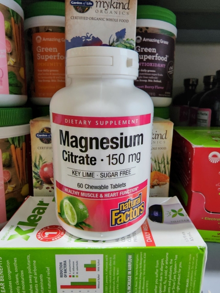 MAGNESIUM CITRATE 150MG NATURAL FACTORS