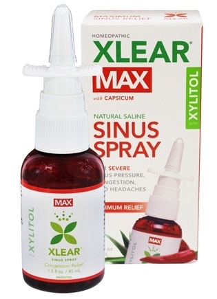 Xịt mũi Xlear MAX giúp thông mũi nhanh - 45ml
