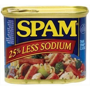 Thịt Đóng Hộp Spam 25% Less Sodium (340g)