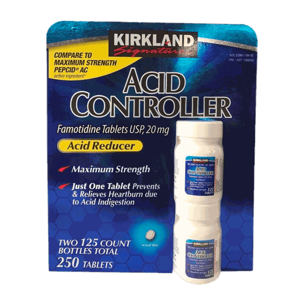 Viên uống hỗ trợ tiêu hóa, hỗ trợ điều trị chứng ợ nóng khó tiêu Kirkland Signature Acid Controller