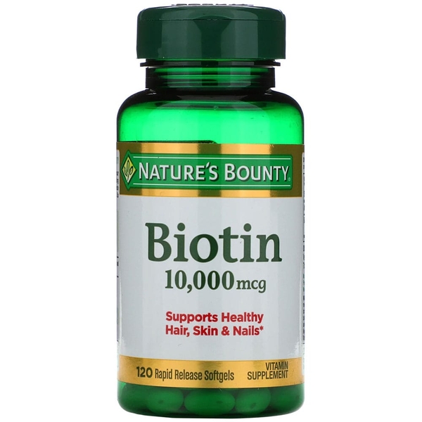 Thực phẩm chức năng Biotin 10000mcg Nature Bounty 120 viên