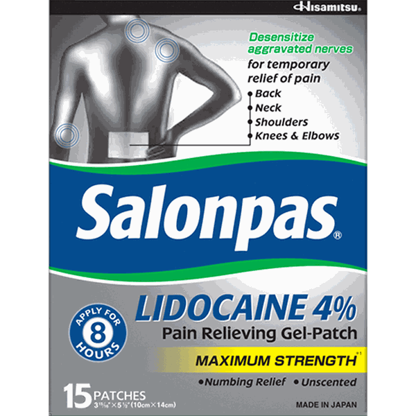 Miếng dán giảm đau Salonpas Lidocaine