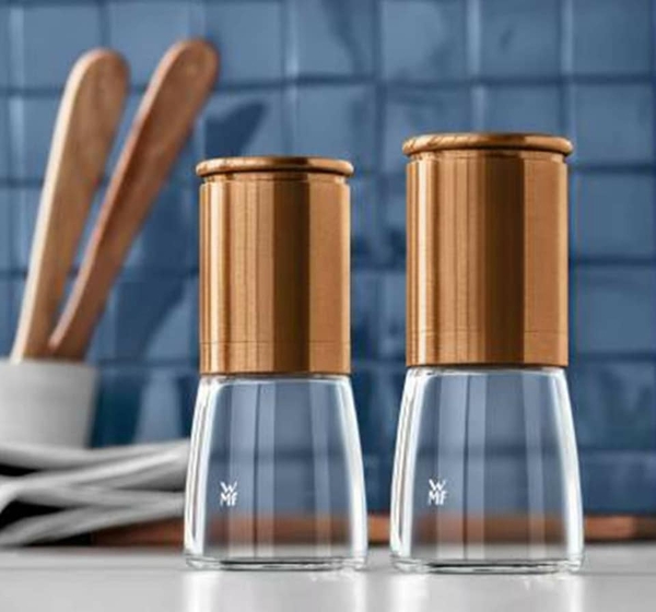 Set xay muối tiêu wmf nắp vàng gold
