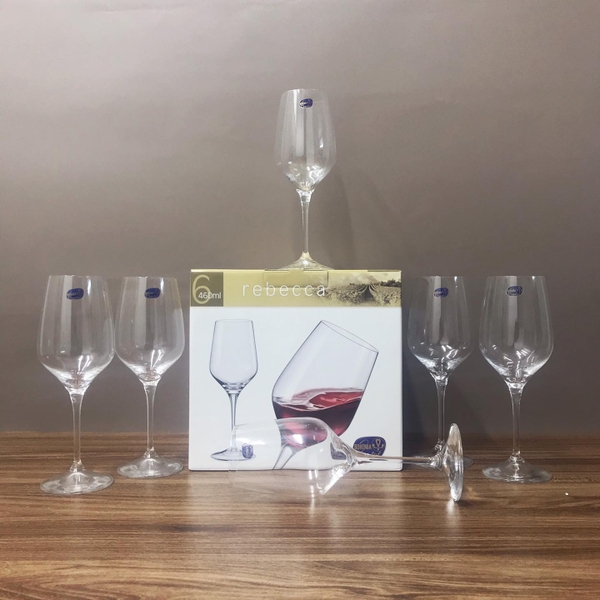 Bộ ly vang 6 chiếc Bohemia Rebecca 460ml