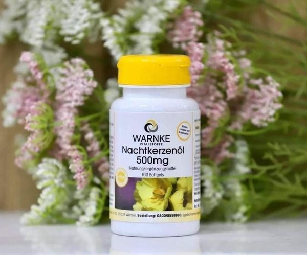 TINH DẦU HOA ANH THẢO Nachtkerzenöl Warnke 500 mg