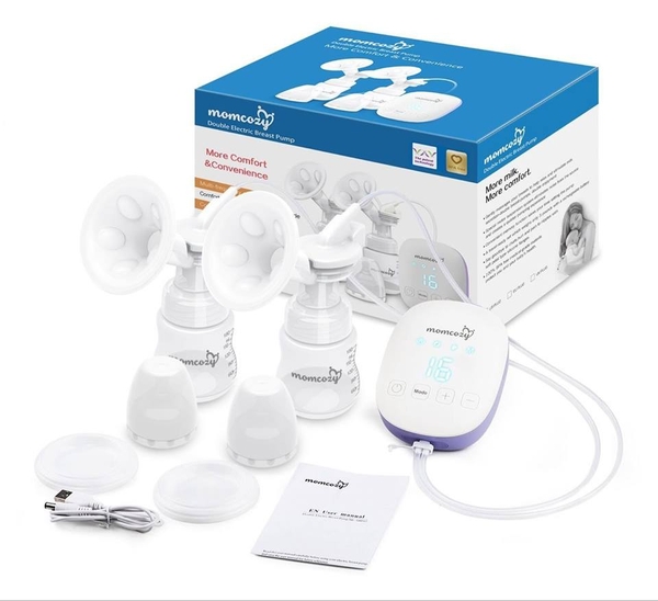 MÁY VẮT SỮA BÌNH ĐÔI CHẠY ĐIỆN MOMCOZY