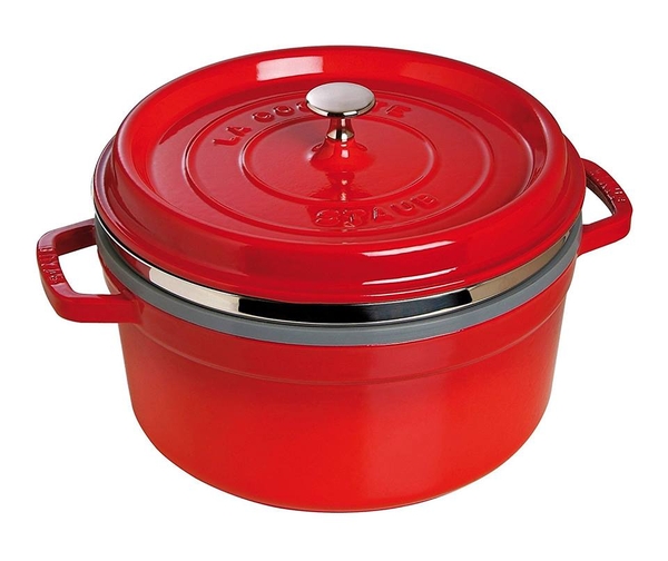 NỒI STAUB 26CM - 5L CÓ KÈM XỬNG HẤP