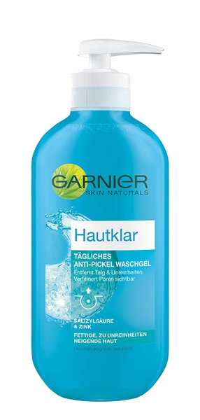 Gel rửa mặt làm sạch sâu, kháng viêm, trị mụn, hết nhờn GARNIER HAUTKLAR