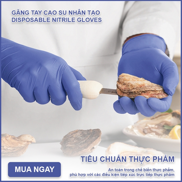 Găng tay nitrile thực phẩm Saraya