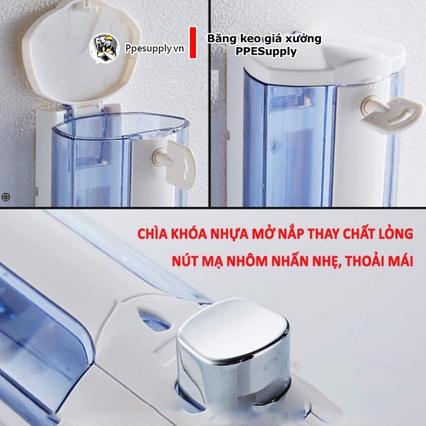 hộp xà phòng treo tường dùng cho nước rửa tay Saraya