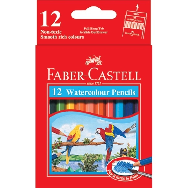 Bút chì màu nước Parrot Faber-Castell 12 màu ngắn